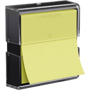 موزع ملاحظات منبثق مغناطيسي ذكي ورائع مقاس 3 × 3 بوصات منبثقة/ملاحظات لاصقة على شكل الأكورديون، عبوة واحدة، شفاف وأسود (الملاحظات غير متضمنة) in Kuwait