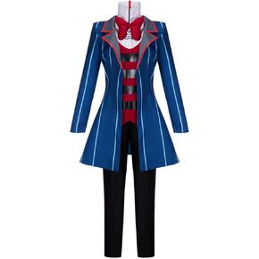 زي تنكري للرجال زي مخطط أزرق مع قفازات قبعة وسروال سترة علوية بدلة حفلات الهالوين in Kuwait