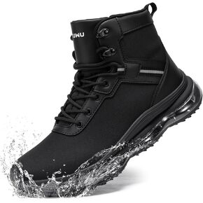 أحذية عسكرية تكتيكية للرجال مقاومة للماء وخفيفة الوزن أحذية عمل بسحاب جانبي وسادة متينة تدعم أحذية المشي لمسافات طويلة للعمل in Kuwait