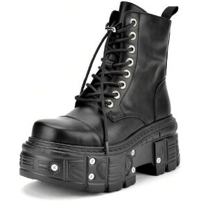 جديد أسلوب فاسق زخرفة المعادن جولة اصبع القدم سميكة وحيد منصة حذاء بكعب سميك النساء أحذية رياضية سستة موضة أحذية الشارع الغربي in Kuwait