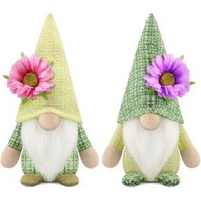 مجموعة Gehydy مكونة من قطعتين من تماثيل الربيع لتزيين عيد الفصح والصيف وعباد الشمس وديكور يدوي للمنزل والمطبخ وصينية متدرجة in Kuwait