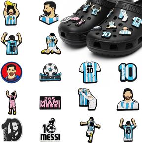 Soccer Shoes Charms, World Cup 2026 Soccer Shoes Charms for Soccers Fans, Sports Shoes Charm for Personalizing Footwear, World Cup Decorations 2026, 16-Piece Set in Kuwait