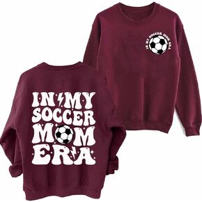 سويت شيرت بغطاء للرأس من In My Soccer Mom Era، سويت شيرت بغطاء للرأس مضحك للعبة يوم كرة القدم in Kuwait