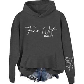 Fear Not For I am With You Hoodie Bible Verse Faith Hoodie For Christian in Kuwait