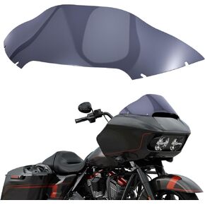 8" Windshield for Motorcycle, Smoke Wave Windscreen Wind Splitter Compatible with Harley Davidson 2015-2022 Touring Road Glide FLTR 2015 2016 2017 2018 2019 2020 2021 2022 in Kuwait