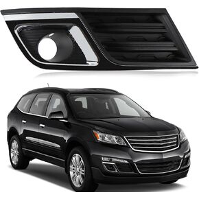 إطار ضوء الضباب الأمامي من iKer متوافق مع Chevy Traverse 2013-2017 غطاء مصباح الضباب الأمامي للقيادة إطار الكسوة جانب الركاب واليد اليمنى استبدال: GM1039148 20988620 in Kuwait