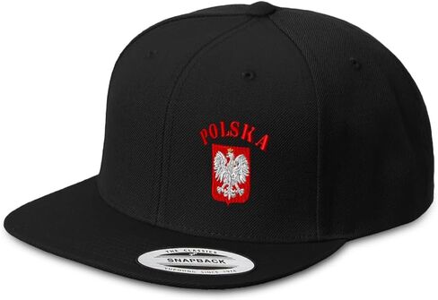 Speedy Pros Snapback Hat for Men Flat Brim Hats Poland Polska Seal Flag Krakow Warsaw Embroidered Flat Bill Hat Acrylic in Saudi Arabia