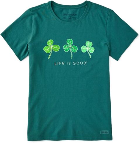 تي شيرت نسائي من Life is Good ذو أكمام قصيرة من Fineline 3 Clovers in Saudi Arabia