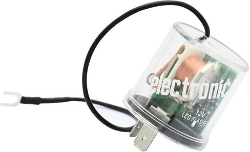 1 Pcs 80230 LED Turn Signal Flasher Flash Blinker Blink Relay, 12V 2 Pins in Saudi Arabia