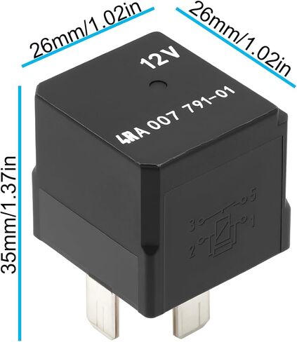 SING F LTD 2 قطعة 4 دبوس مرحل متعدد الوظائف 4RA007791-01 13171831 1238279 12V/40A متوافق مع مرسيدس متوافق مع OPEL in Kuwait