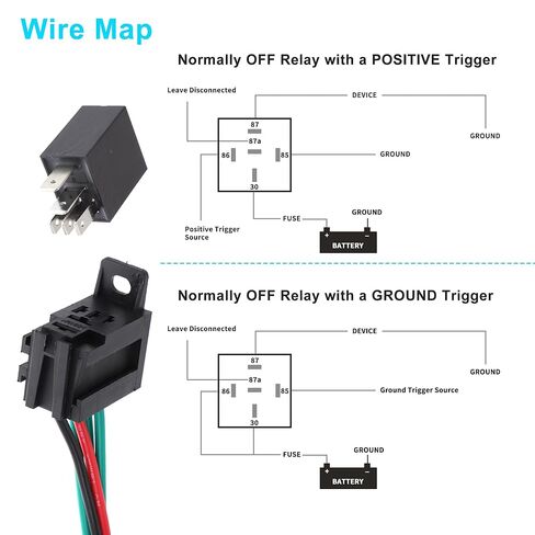 5 Pins 30A 24V Auto Relay W/Harness Sockets Waterproof Car Relay Black 1 Pc in Saudi Arabia