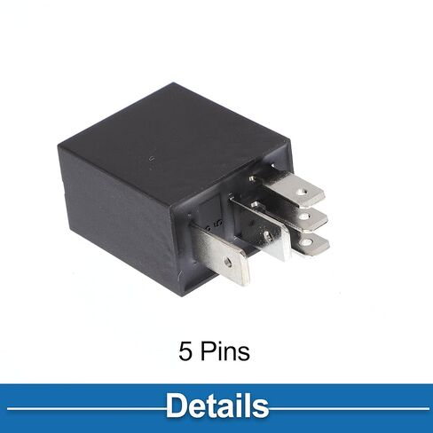 5 Pins 30A 24V Auto Relay W/Harness Sockets Waterproof Car Relay Black 1 Pc in Saudi Arabia