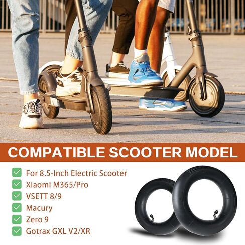 8.5x3 Scooter Tire Inner Tube, 8 1/2x2 (50-134) Replacement Inner Tubes, 8.5 inch Tires Replacement, for Xiaomi M365/Pro VSETT 8/9 Macury Zero 9 Gotrax GXL V2/XR Electric Scooter (2 Pack) in Kuwait
