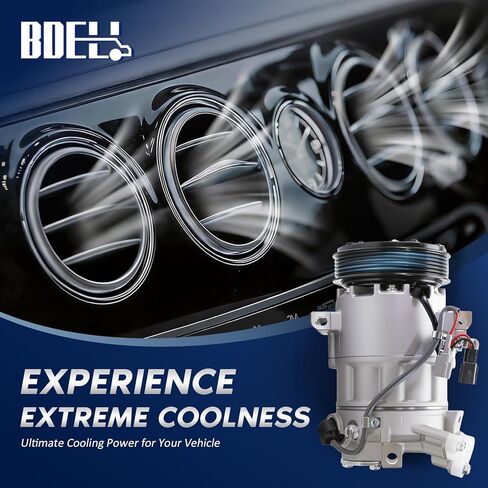 BDELI - ضاغط مكيف الهواء متوافق مع Nissan Sentra 2013-2019 L4 1.8L، Nisan Sentra 2017-2019 L4 1.6L، 2014-2015 Nissan Tsuru L4 1.6L، CO29072C 926003SH0A 98585 in Saudi Arabia