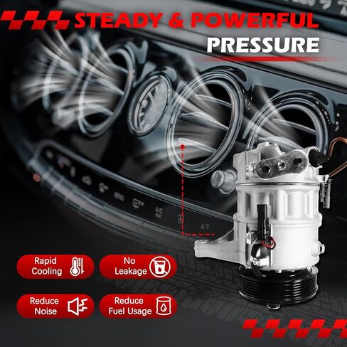 AC Compressor Fit for 2012-2016 SRX 3.6L, 2015-2016 SRX 3.6L, for 2012 LaCrosse 3.6L, Air Condition Compressor with Clutch Replace for 22951492, P13314472, P22780222, 15-22224, 13314472 in Saudi Arabia