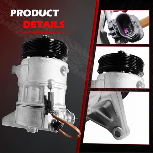 AC Compressor Fit for 2012-2016 SRX 3.6L, 2015-2016 SRX 3.6L, for 2012 LaCrosse 3.6L, Air Condition Compressor with Clutch Replace for 22951492, P13314472, P22780222, 15-22224, 13314472 in Saudi Arabia