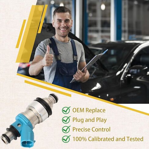 23250-20010 1MZ 3.0L Fuel Injectors,Compatible with/Toyota 3.0 Camry 1994-2001, Sienna 1998-2000, Solara 1999-2002, Avalon 1995-1999 |2 Holes| |Set of 6| in Saudi Arabia