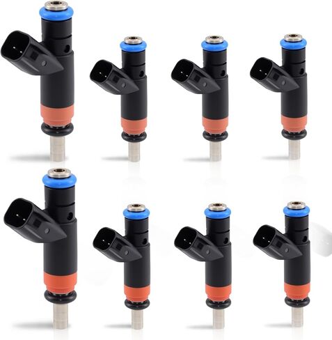 8pcs Fuel Injectors FJ732 05037479AA Compatible for Ram 1500 2500 3500 Pickup, Compatible for Dodge Charger Durango Magnum, Compatible for Jeep Grand Cherokee Commander V8 5.7L 6.1L in Kuwait