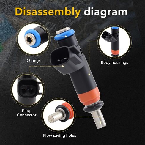 8pcs Fuel Injectors FJ732 05037479AA Compatible for Ram 1500 2500 3500 Pickup, Compatible for Dodge Charger Durango Magnum, Compatible for Jeep Grand Cherokee Commander V8 5.7L 6.1L in Kuwait