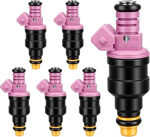 1997-2001 6Pcs Fuel Injectors Compatible for Dodge Ram 1500 1997-2001 Dakota 1997-1999 Durango 1998-1999 B1500 1997-1998 B2500 1997 3.9L V6 Replace 0280150998 in Saudi Arabia