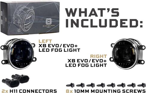 موريموتو XB Evo+ مصابيح ضباب LED بيضاء/أصفر لسيارة تويوتا 4 رنر 10-24 in Saudi Arabia