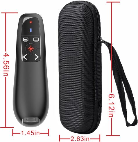 Presentation Clicker with Case Storage, Wireless Presenter Remotes with USB-A&C Receiver,Suitable for Both Desktop Computers and laptops, Mac Keynote,Including Batteries and Storage Bag,LBBYDDLL in Saudi Arabia