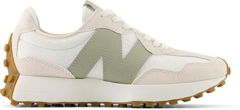 حذاء رياضي نسائي من New Balance 327، أسود معدني/Castlerock، 8.5 in Saudi Arabia