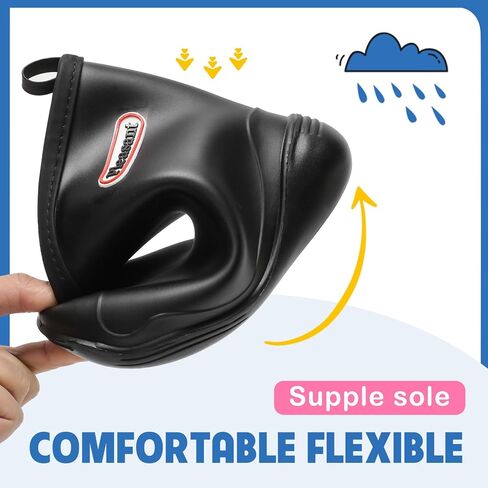 Kids Rain Boots Waterproof Ankle Rubber Fishing Boots for Boys Girls, Lightweight Non-Slip Hiking Chelsea Toddler Rain Shoes , Easy Pull-On Child Short Water Boots for Outdoor Play Boating,Camping in Saudi Arabia