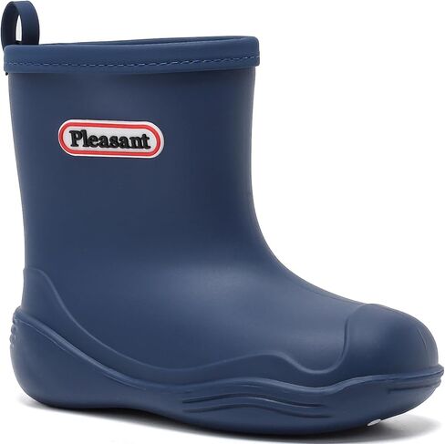 Kids Rain Boots Waterproof Ankle Rubber Fishing Boots for Boys Girls, Lightweight Non-Slip Hiking Chelsea Toddler Rain Shoes , Easy Pull-On Child Short Water Boots for Outdoor Play Boating,Camping in Saudi Arabia