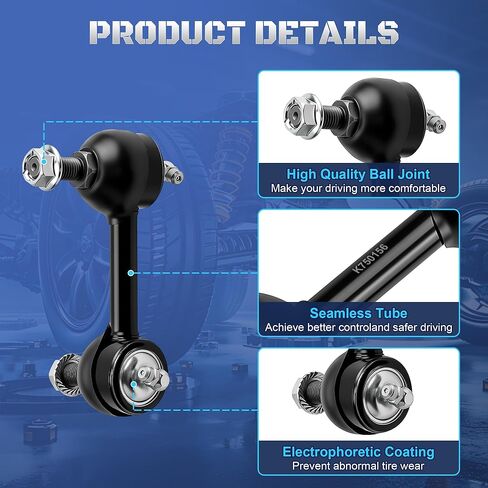 Set of 2 Rear Sway Bar Stabilizer End Links Compatible with Honda CRV 2007 2008 2009 2010 2011 2012 2013 2014 2015 2016 2017 L4 2.4L Replaces K750151, K750156, 52320SWAA01, 52321SWAA01 in Saudi Arabia