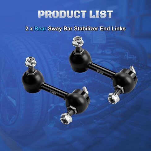 Set of 2 Rear Sway Bar Stabilizer End Links Compatible with Honda CRV 2007 2008 2009 2010 2011 2012 2013 2014 2015 2016 2017 L4 2.4L Replaces K750151, K750156, 52320SWAA01, 52321SWAA01 in Saudi Arabia