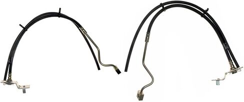 2PC Front Driver and Passenger Brake Hydraulic Hose Replaces# F81Z2078GA, F81Z2078HA Dwvksz for Ford Excursion 7.3L 4WD 2000 2001 2002 2003, for Ford F-250 Super Duty 6.0L 4WD 2003 2004 in Saudi Arabia