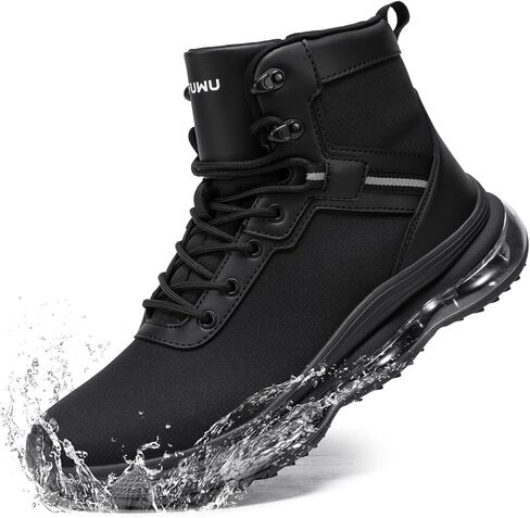 أحذية عسكرية تكتيكية للرجال مقاومة للماء وخفيفة الوزن أحذية عمل بسحاب جانبي وسادة متينة تدعم أحذية المشي لمسافات طويلة للعمل in Kuwait