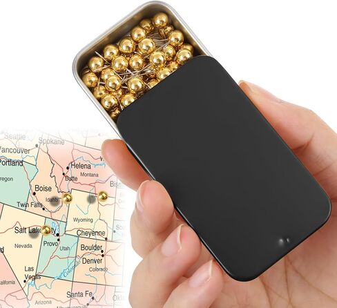 Black Push pins,Small Round-Headed map pins, Home Offices and DIY Craft Projects (Black 1) in Saudi Arabia