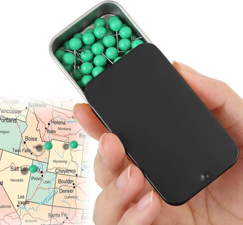 Black Push pins,Small Round-Headed map pins, Home Offices and DIY Craft Projects (Black 1) in Saudi Arabia