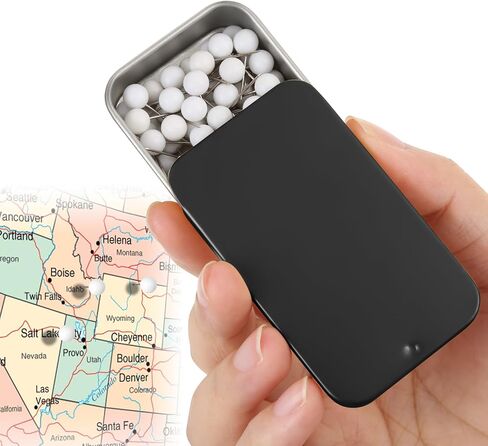 Black Push pins,Small Round-Headed map pins, Home Offices and DIY Craft Projects (Black 1) in Saudi Arabia