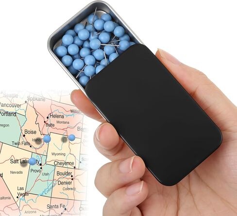Black Push pins,Small Round-Headed map pins, Home Offices and DIY Craft Projects (Black 1) in Saudi Arabia