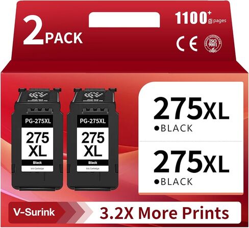 استبدال خراطيش حبر 275XL 276XL عالية الإنتاجية لـ 275 276 275XL 276XL PG-275 XL CL-276 XL PG275 CL276 للاستخدام مع طابعة TS3500 TS3522 TS3520 TR4720 TR4722 (1 أسود، 1 ثلاثي الألوان) in Kuwait