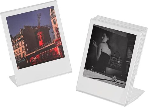 2x3 Small Acrylic Polaroid Photo Frame,Clear Mini Picture Holder for Instax Fujifilm 12/40/EVO Instant Mini 3 inch Film,Home & Office Desk Memory Display. (6 Pack, 2.1X3.4) in Saudi Arabia