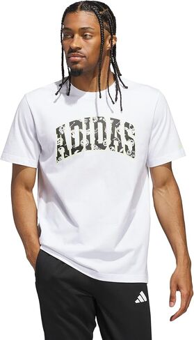 adidas Men's Spooky Speed Graphic T-Shirt, White, Small in Saudi Arabia