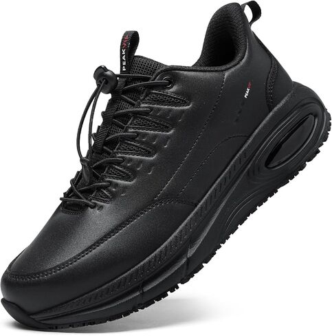 Mens Wide Non Slip Work Shoes Waterproof and Oil Resistant Comfortable Sneakers for Kitchen Food Service Restaurant Footwear in Saudi Arabia