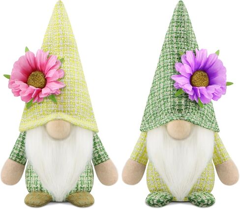 مجموعة Gehydy مكونة من قطعتين من تماثيل الربيع لتزيين عيد الفصح والصيف وعباد الشمس وديكور يدوي للمنزل والمطبخ وصينية متدرجة in Kuwait