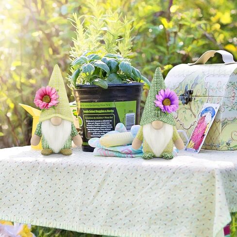 مجموعة Gehydy مكونة من قطعتين من تماثيل الربيع لتزيين عيد الفصح والصيف وعباد الشمس وديكور يدوي للمنزل والمطبخ وصينية متدرجة in Kuwait