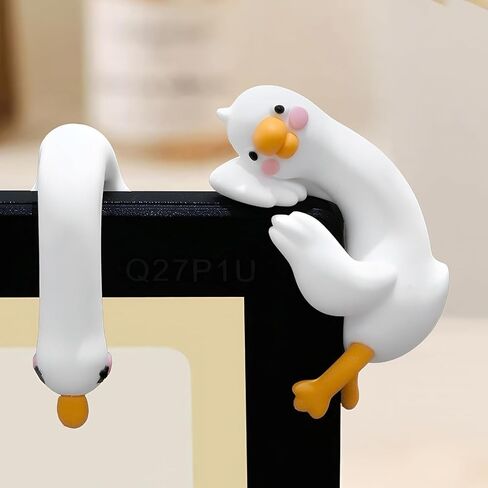 4 قطع ديكورات كمبيوتر على شكل بطة كسولة، ديكور شاشة الكمبيوتر، ديكورات كمبيوتر لطيفة ثلاثية الأبعاد، تماثيل أوزة لطيفة صغيرة لمكتب المكتب، لوحة قيادة السيارة، ديكور داخلي للمهرجانات in Kuwait