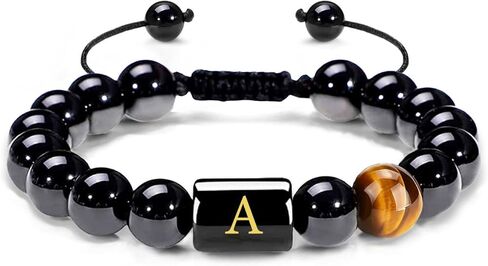Easter Basket Stuffers Initial Bracelets Easter Gifts for Men Personalized Birthday Gifts for Men Dad Him Fashion Jewelry in Saudi Arabia