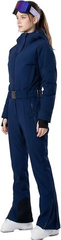 Womens Ski Suit One Piece Snowsuit, 3L Winter Warm Waterproof Snow Suit, Windproof Down Snow Jumpsuit in Saudi Arabia