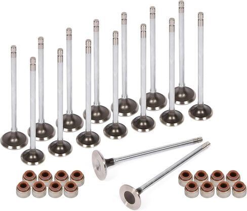 MA-4216935303 Intake Exhaust Valves w/Seals Compatible With/For 88-95 Honda CRX Civic Delsol D15B D16A6 in Saudi Arabia
