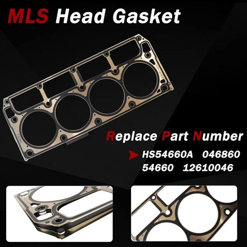 AUCERAMIC HS54660A Cylinder Head Gasket Set Fit 2007-2019 for Chevrolet Avalanche LCF Tahoe Express Silverado Suburban for GMC Savana Sierra Yukon XL 1500 2500 3500 4500 for Cadillac Escalade Base in Saudi Arabia