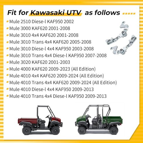 M MATI Left & Right Brake Lever Bracket for Kawasaki Mule 2510 3010 4010 Diese-l KAF950 2002-2013 Mule 3000 3010 3020 4000 4010 KAF620 2001-2024 13236-1355 13236-1356 in Saudi Arabia