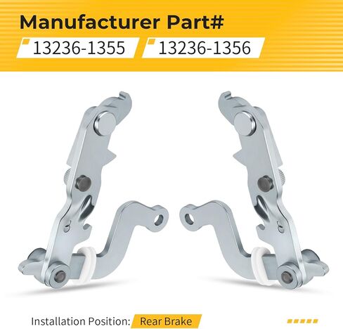 M MATI Left & Right Brake Lever Bracket for Kawasaki Mule 2510 3010 4010 Diese-l KAF950 2002-2013 Mule 3000 3010 3020 4000 4010 KAF620 2001-2024 13236-1355 13236-1356 in Saudi Arabia